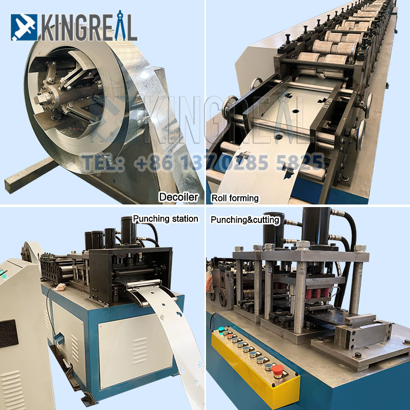 Профилегибочная машина для производства рамы демпфера с регулировкой объема