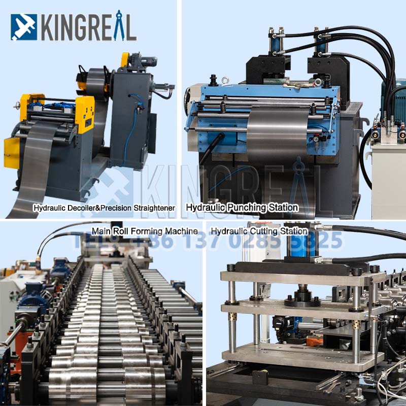Supermarket Storage Rack Panel Roll Forming Machine