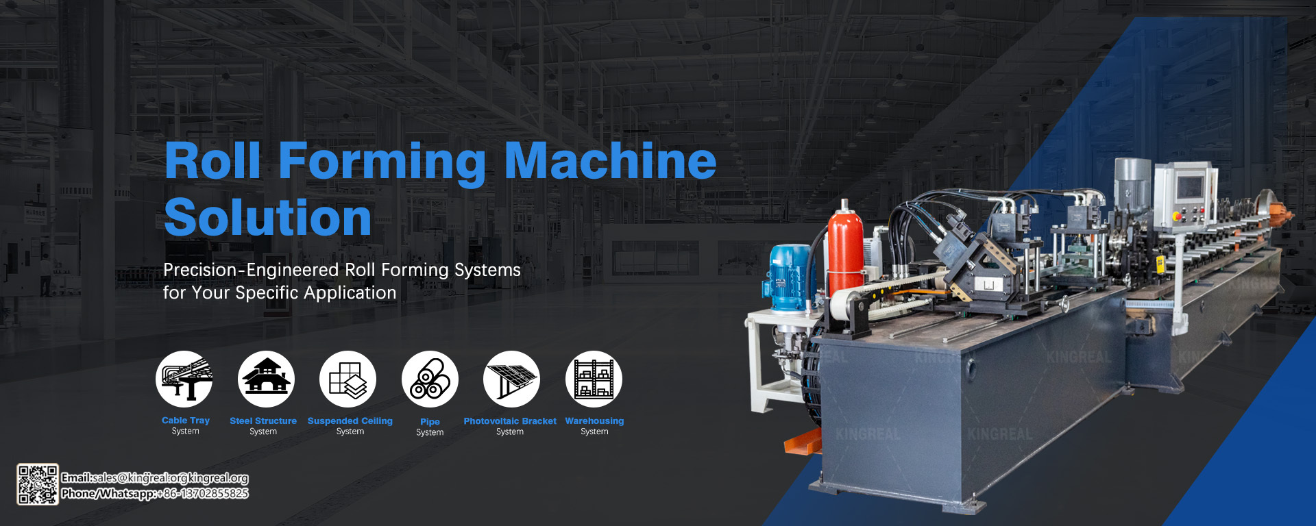 Solution de machine de formage de rouleaux KINGREAL