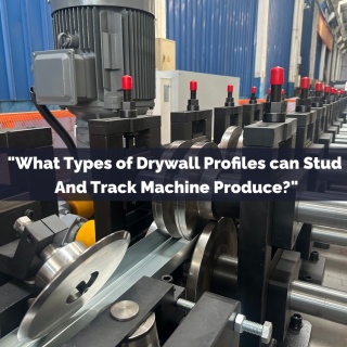 Quels types de profils de cloisons sèches une machine à montants et rails peut-elle produire ?