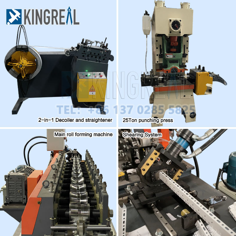 Máquina de perfilagem de forro com defletor