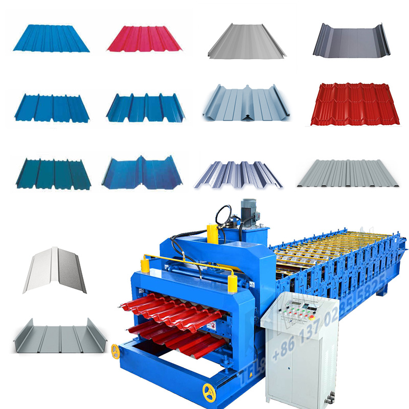 double layer roofing sheet machine