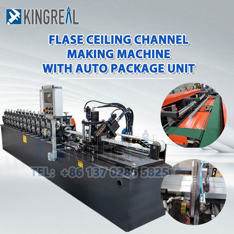 Máquina para fabricação de canaletas de teto metálico