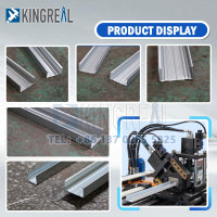 Máquina para fabricação de canaletas de teto metálico