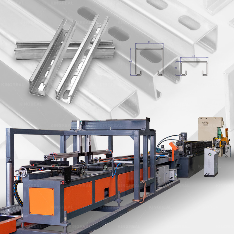 slotted channel framing making machine