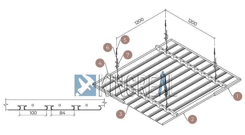 Open Cell Ceiling Grid Machine