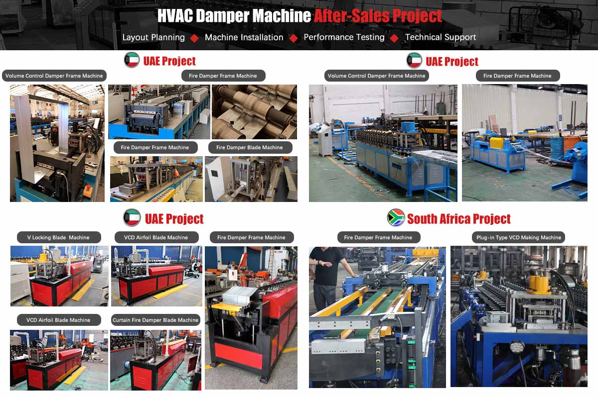 damper forming production line