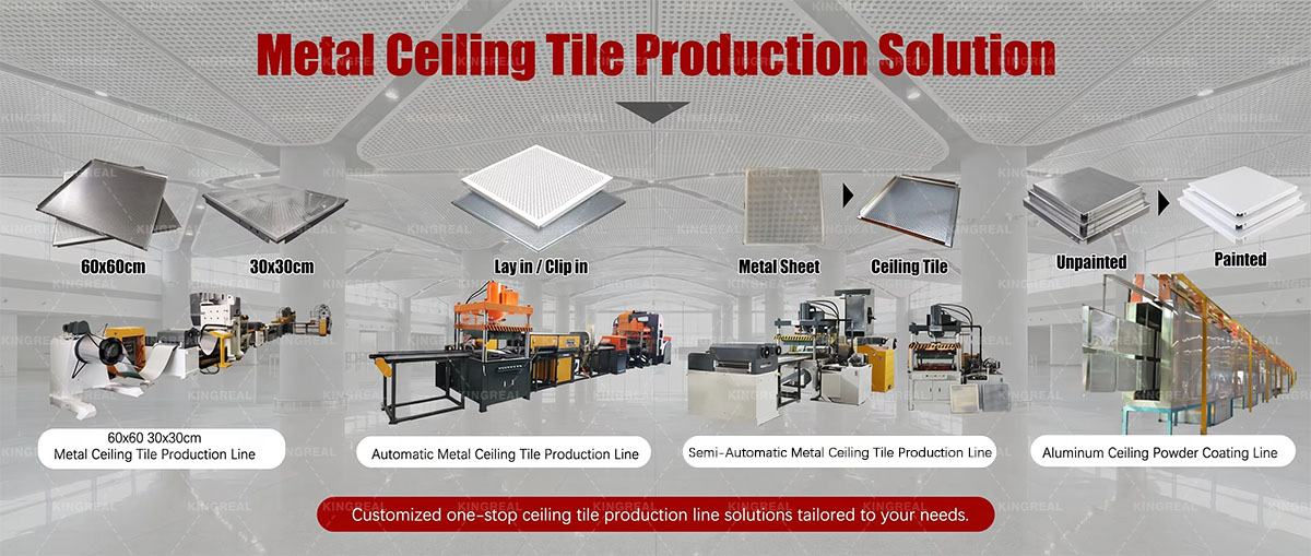 metal ceiling tile production line