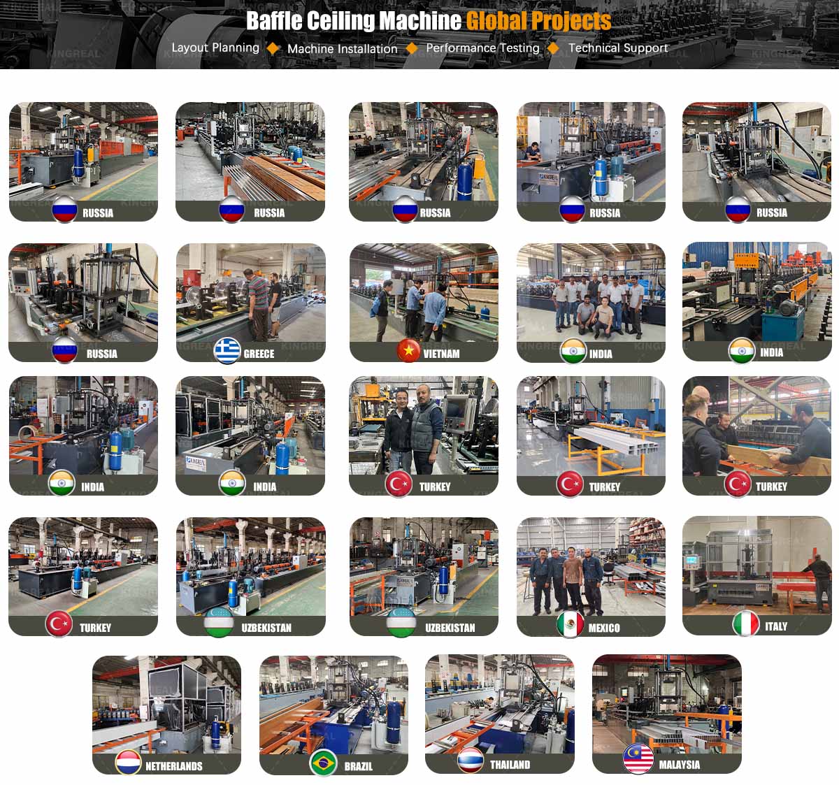 Baffle Ceiling Machine