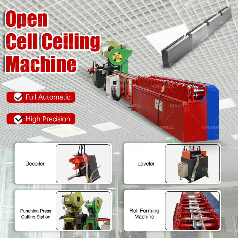 Open Cell Ceiling Grid Roll Forming Machine