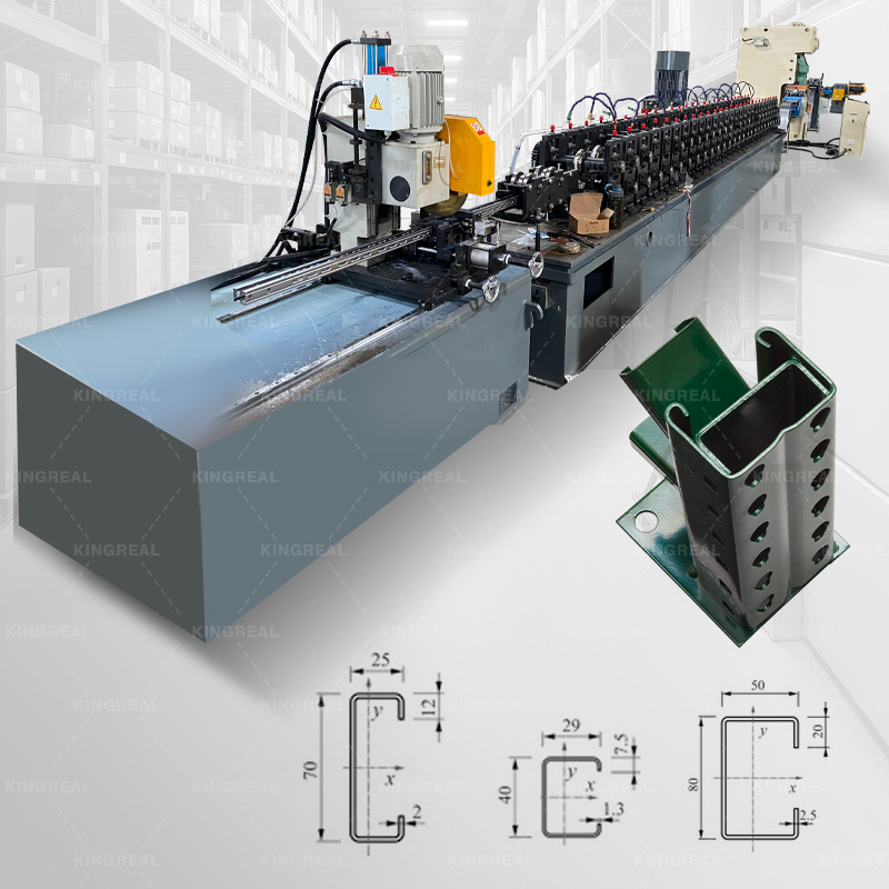 Warehouse Shelf Upright Rack Making Machine
