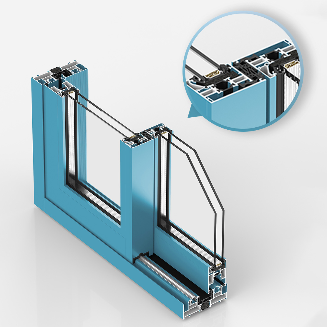 Aluminum Frame Sliding Door