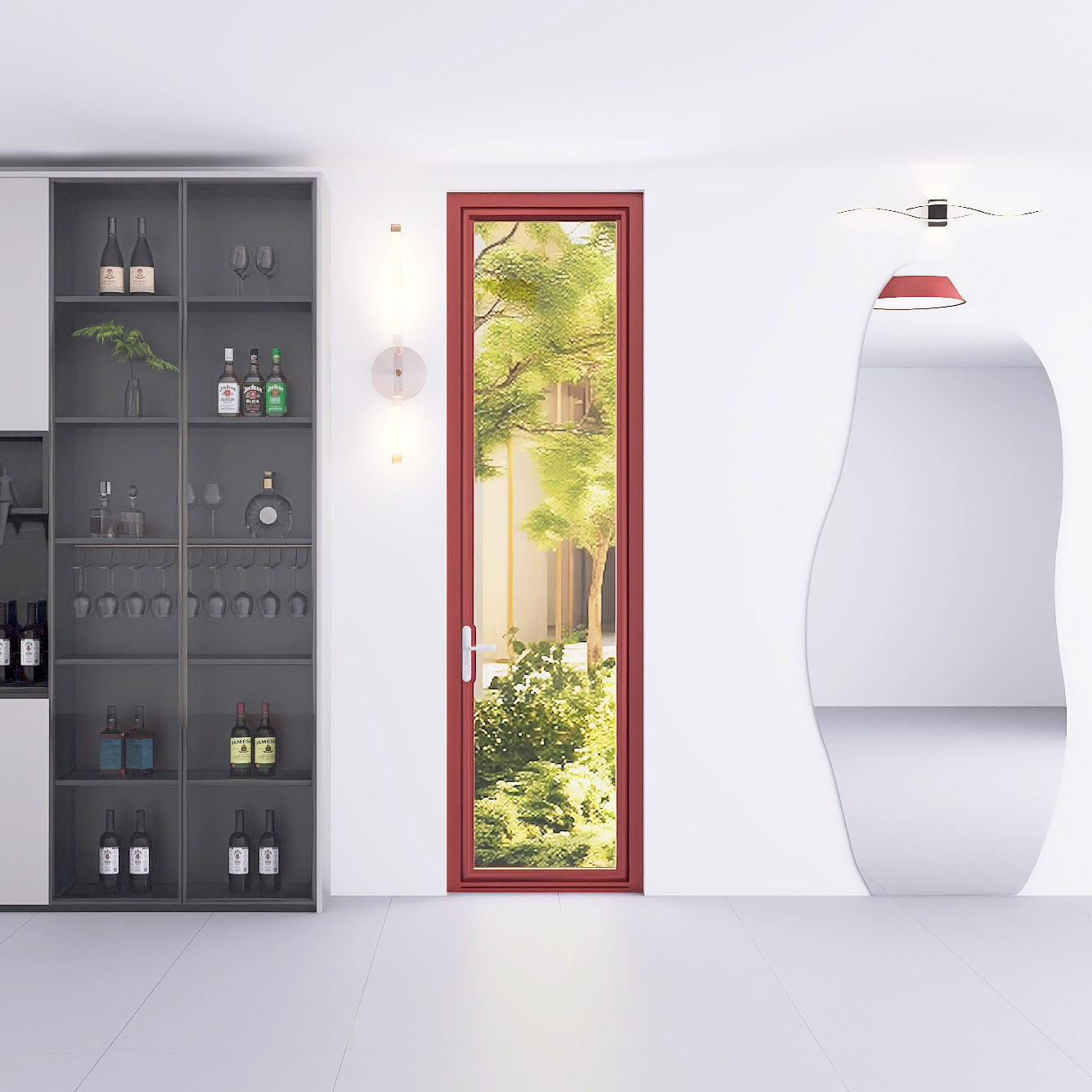 outward opening door