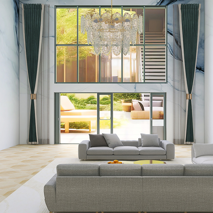 slim aluminum frame curtain wall