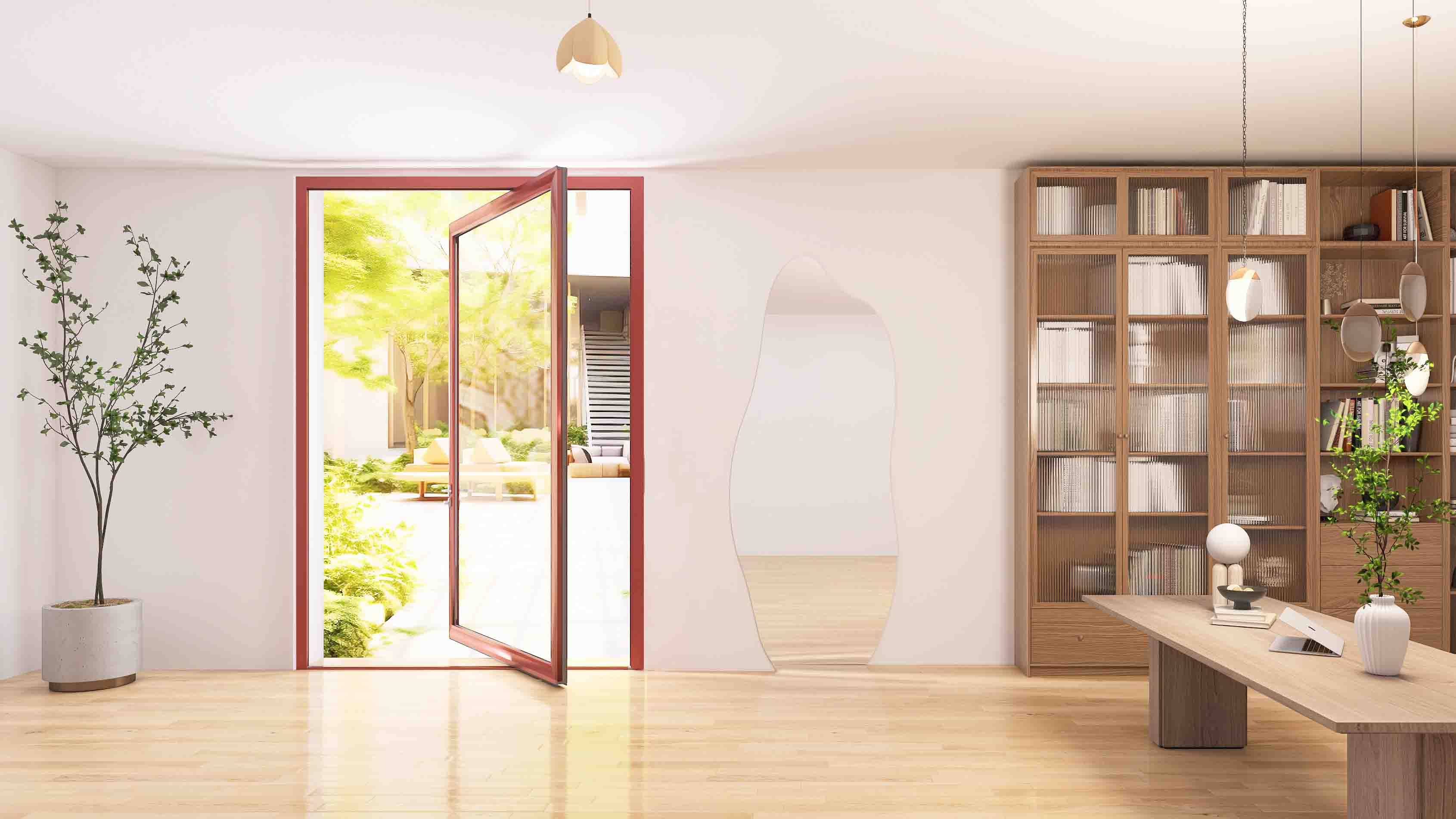 offset pivot door