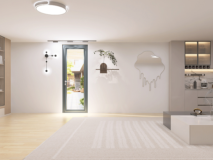 Greborn Aluminum Swing Door: The Perfect Fusion of Architectural Aesthetics and Functionality!