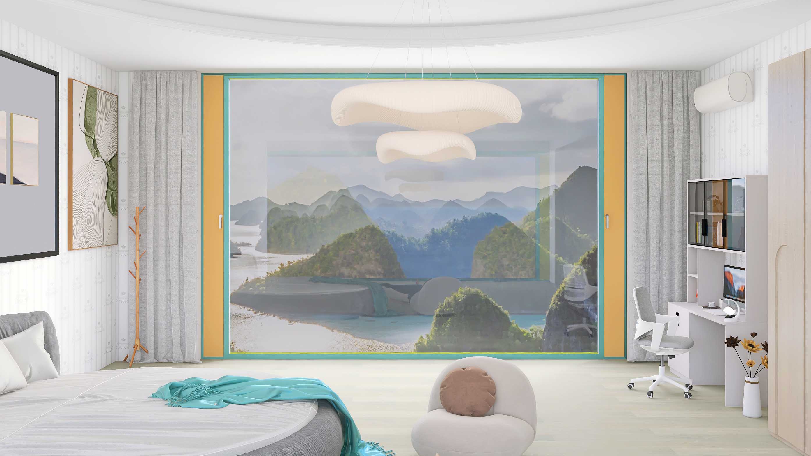 micro ventilation aluminum windows