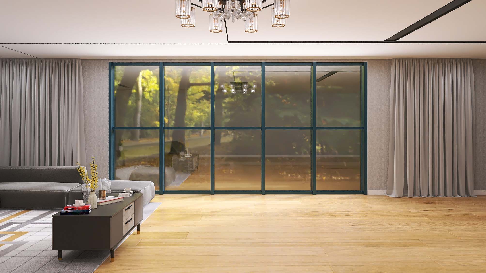 frame glass curtain wall