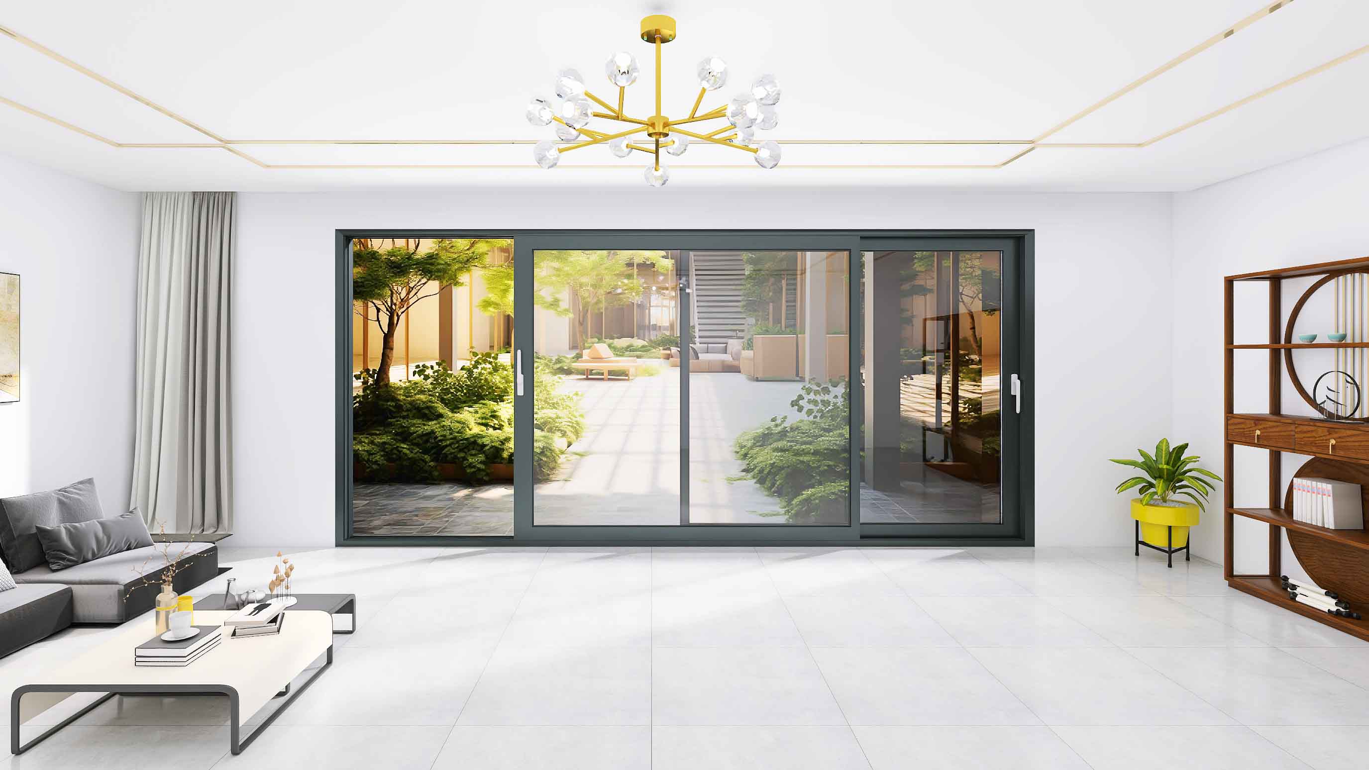 aluminum frame sliding door