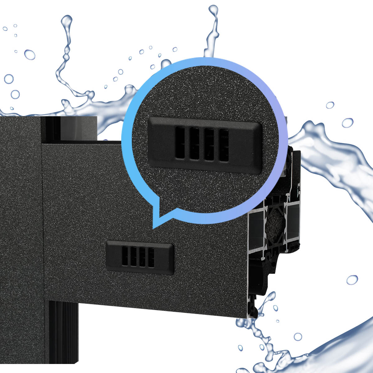 Aluminum alloy swing door