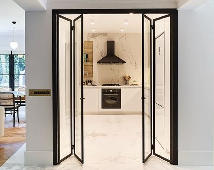 aluminum bi-folding door