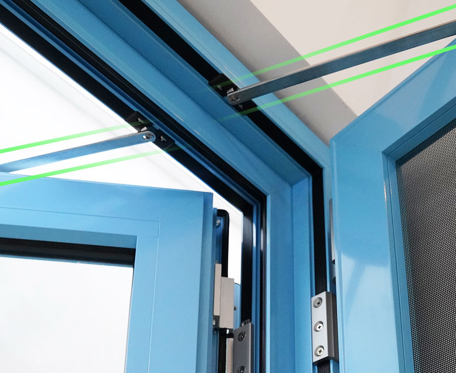 aluminum door screen integrated