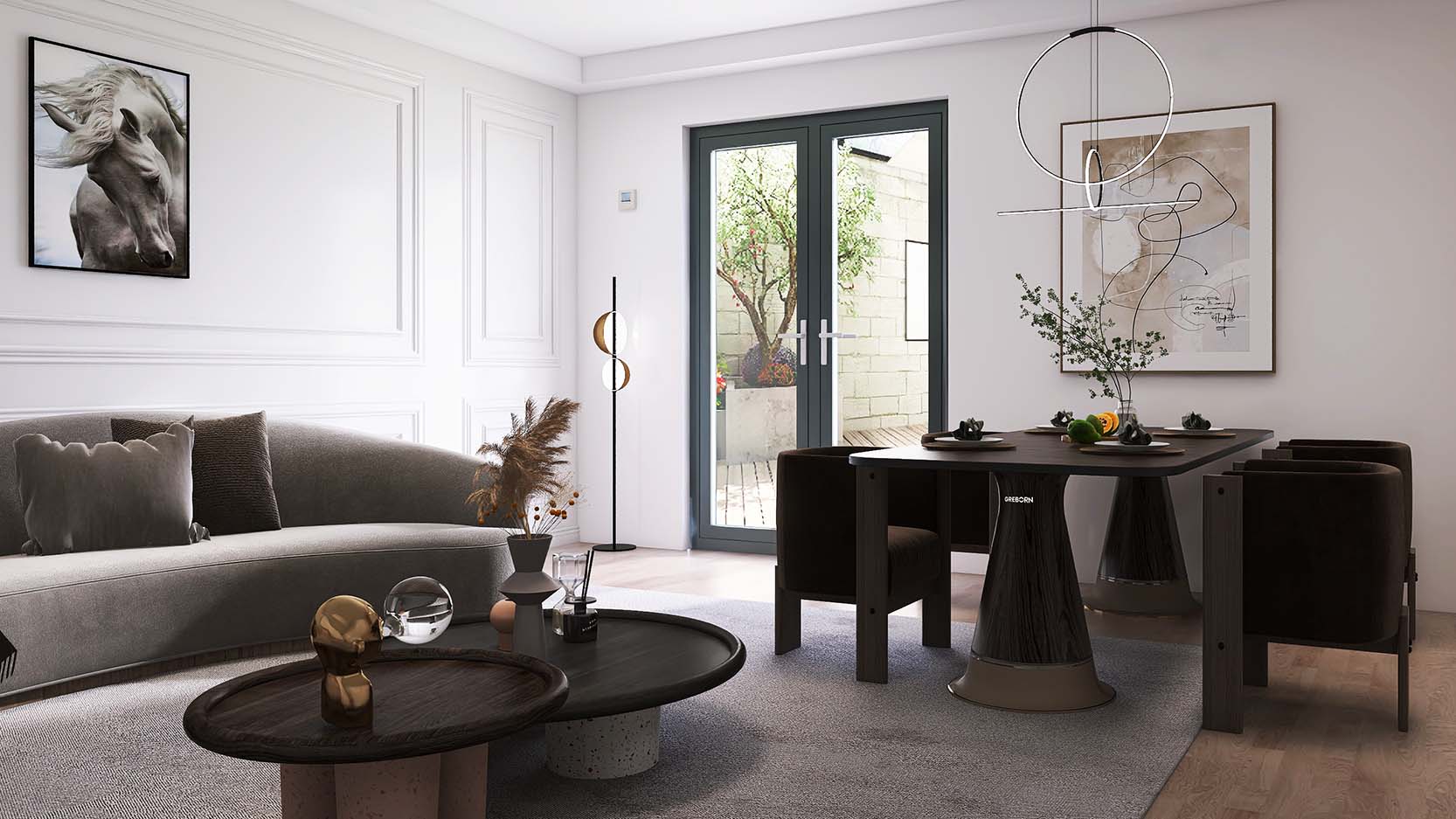 Slim Frame Outward Opening Door