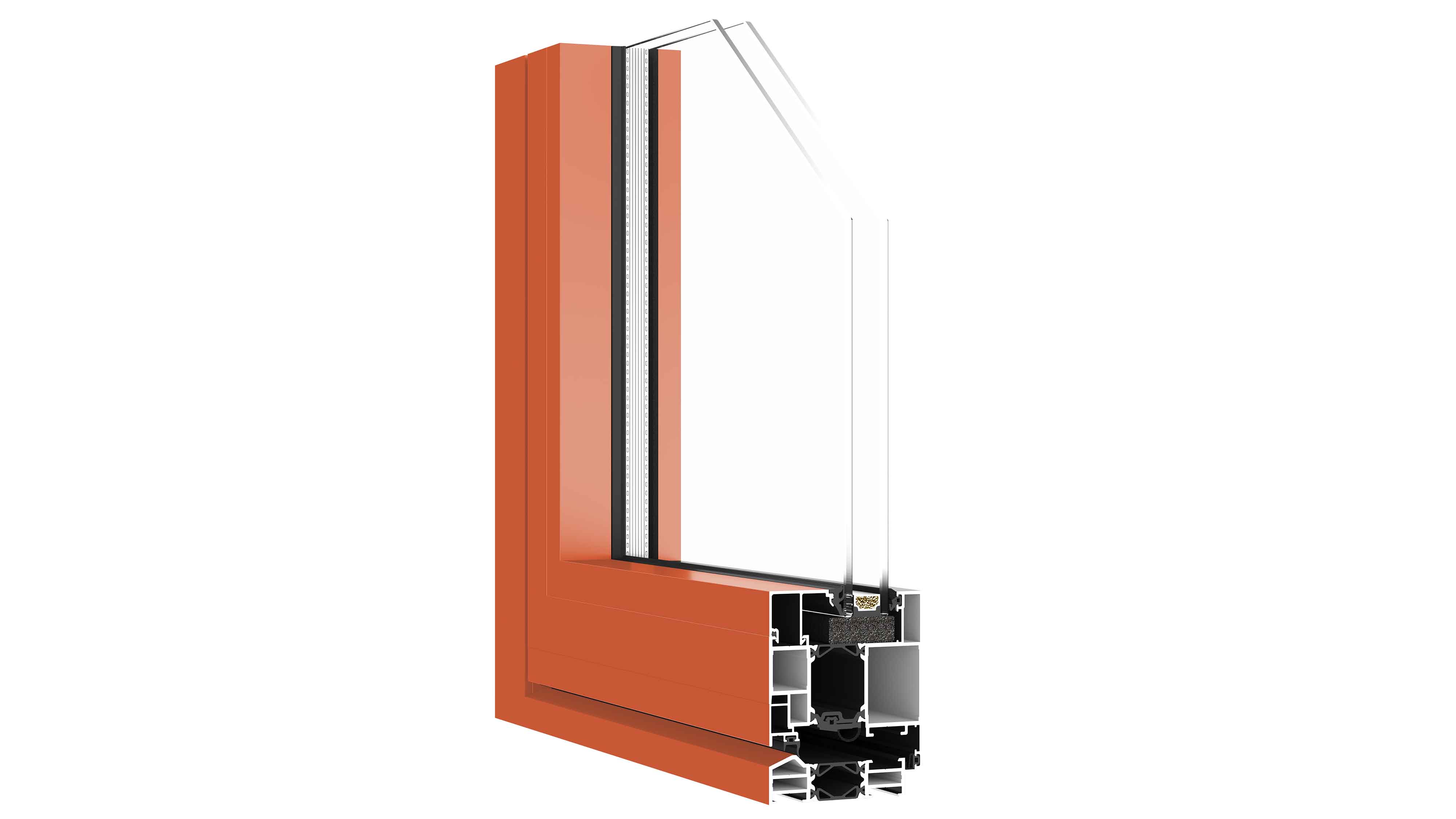 Slim Frame Outward Opening Door