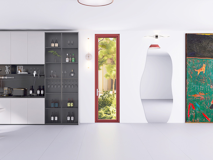 What are the benefits of Slim Frame Outward Opening Doors?