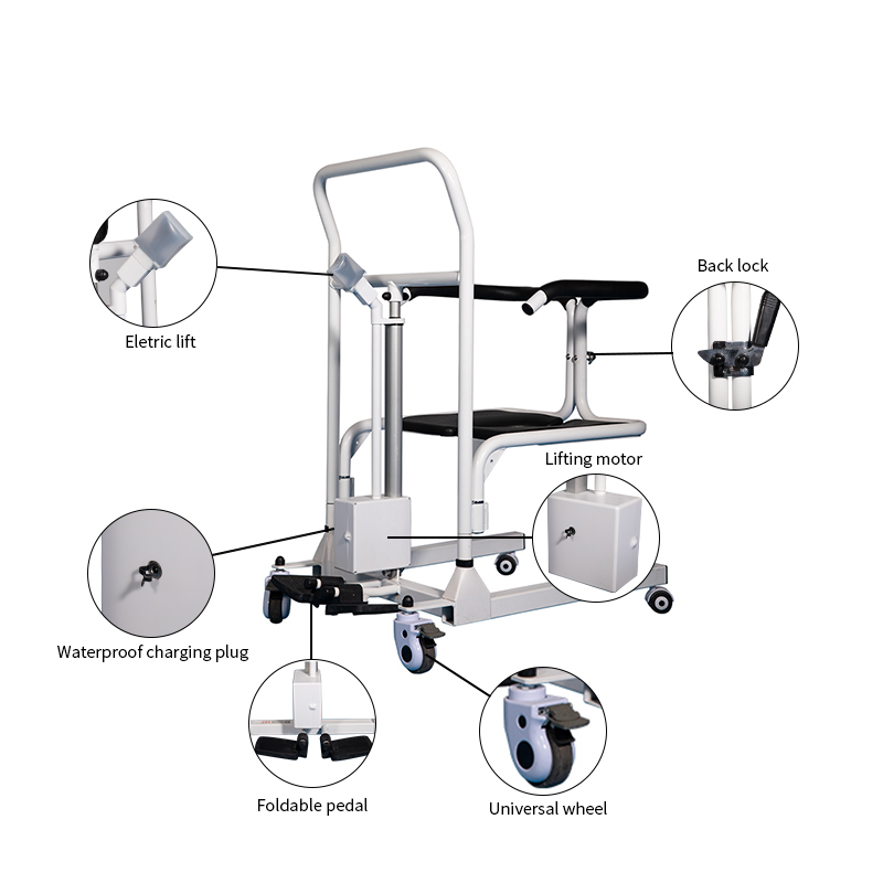 Patient Adjustable Lift Transfer Chair