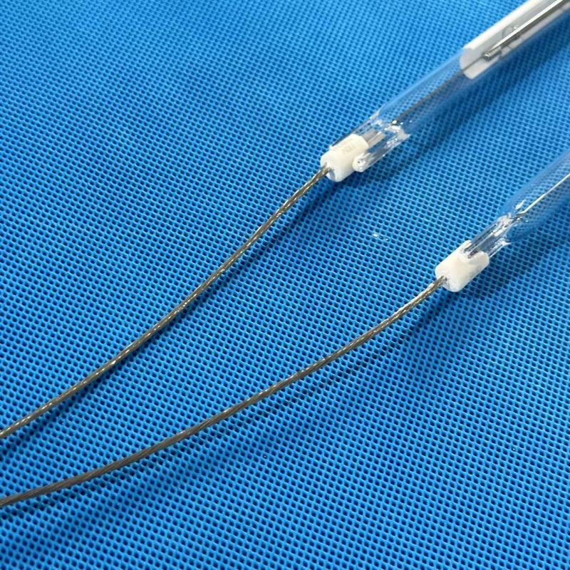 Semi Painted White Halogen Lamp IR Emitters Quartz