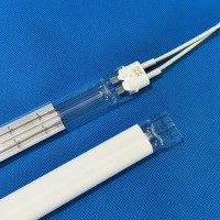 Twin Tube White Half Coated Short Wave Infrared Radiator