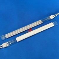 Twin Tube White Half Coated Short Wave Infrared Radiator