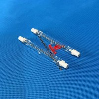 Lâmpada infravermelha de halogênio de tubo único transparente J118 220v 500w