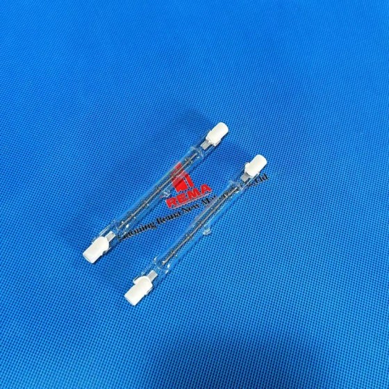 J118 220v 500w Clear Single Tube Halogen IR Lamp