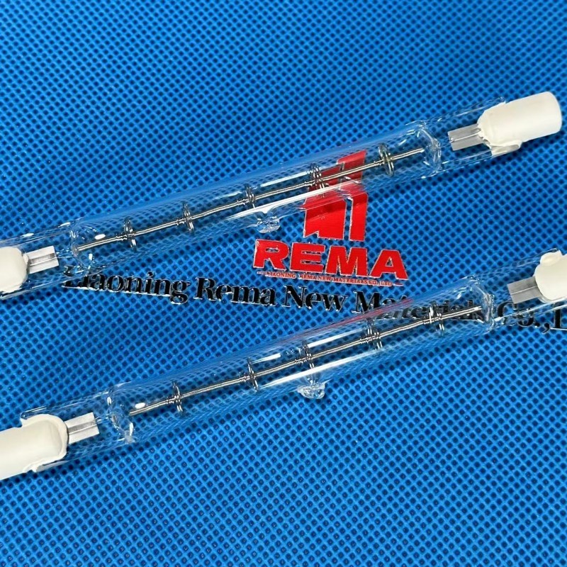 Lâmpada infravermelha de halogênio de tubo único transparente J118 220v 500w