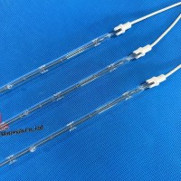 Elemento de lâmpada de aquecimento infravermelho de quartzo para secagem de revestimento