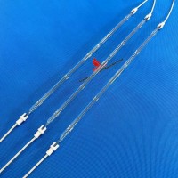 Elemento de lâmpada de aquecimento infravermelho de quartzo para secagem de revestimento