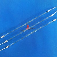 Elemento de lâmpada de aquecimento infravermelho de quartzo para secagem de revestimento