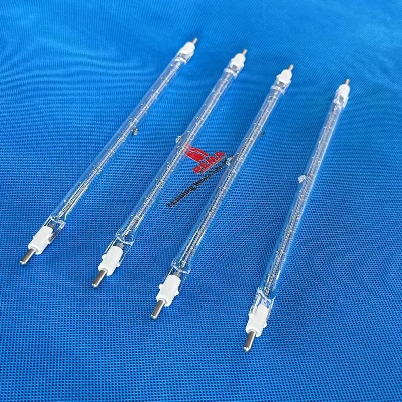 Lámparas de calor IR de onda corta transparentes para recubrimiento en polvo