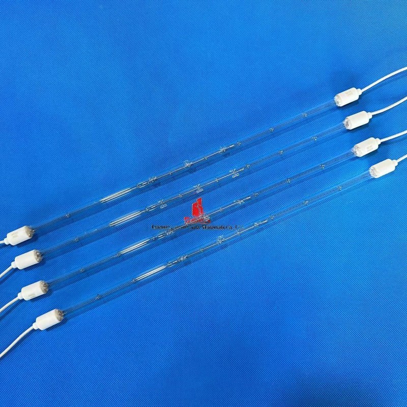 Clear Halogen Lamp Quartz For Paint Drying Curing