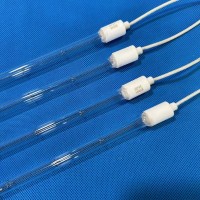 Lâmpada de halogênio transparente de quartzo para secagem de tinta e cura