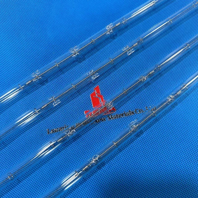 Lâmpada de halogênio transparente de quartzo para secagem de tinta e cura