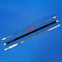 Lâmpada de secagem de aquecedor infravermelho de ondas curtas transparente para serigrafia