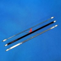 Lâmpada de secagem de aquecedor infravermelho de ondas curtas transparente para serigrafia