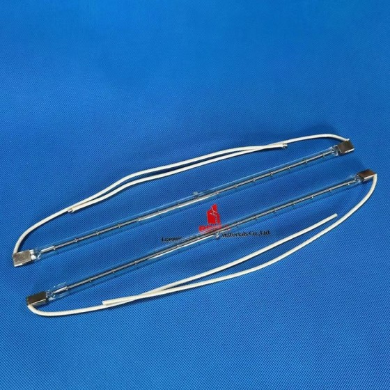 Lámpara de filamento de tungsteno infrarrojo transparente para recubrimiento en polvo