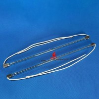 Lâmpada de filamento de tungstênio infravermelho transparente para revestimento em pó