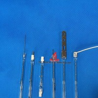 Lâmpada de filamento de tungstênio infravermelho transparente para revestimento em pó