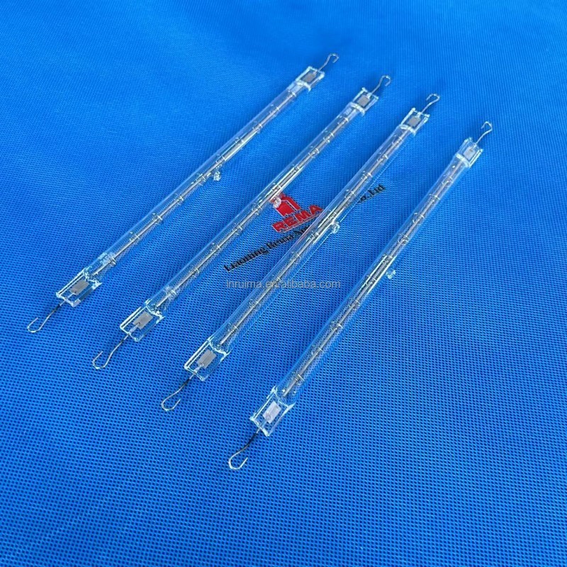Lampe infrarouge à tube chauffant en quartz transparent pour formage sous vide