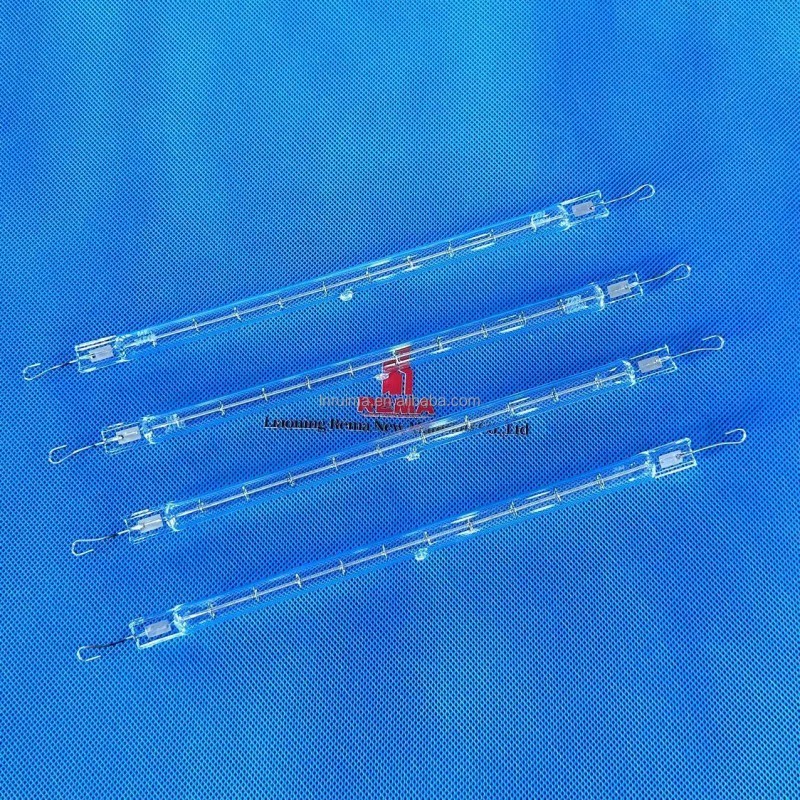 Lampe infrarouge à tube chauffant en quartz transparent pour formage sous vide